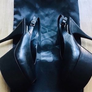 Acne Studios Slingback Platform Pumps